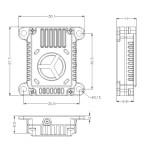 1.2G 1.2GHz 2W 25mW/2000mW VTX Module de transmission d'émetteur vidéo commutable 1060MHz-1380MHz pour Drone de course longue portée FPV